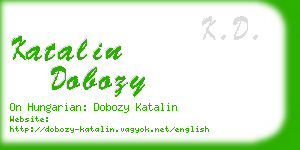 katalin dobozy business card